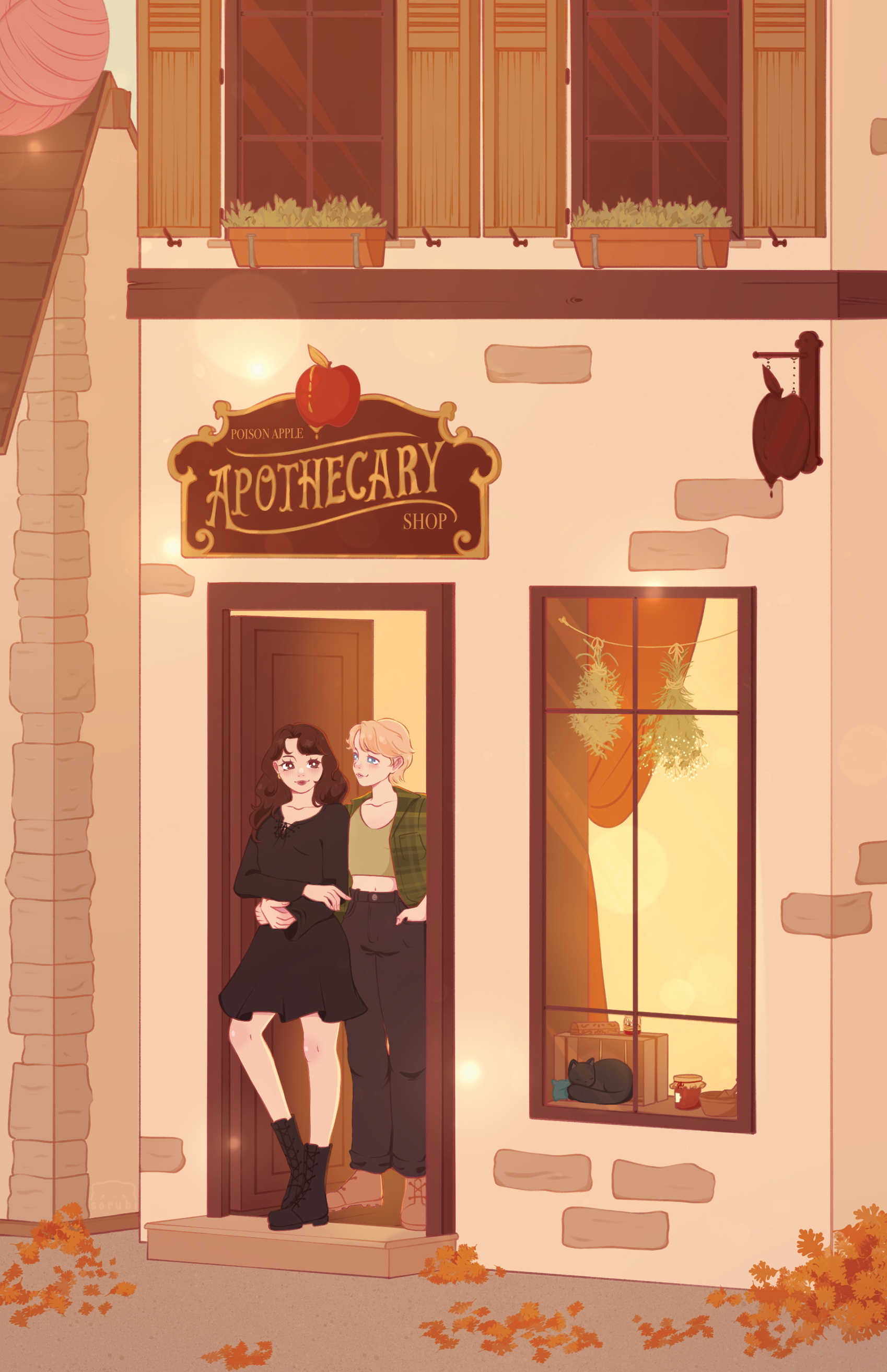 Pumpkin Spice & Poltergeist - K.Elle MORRISON, Ali K. MULFORD (Promotion illustration)